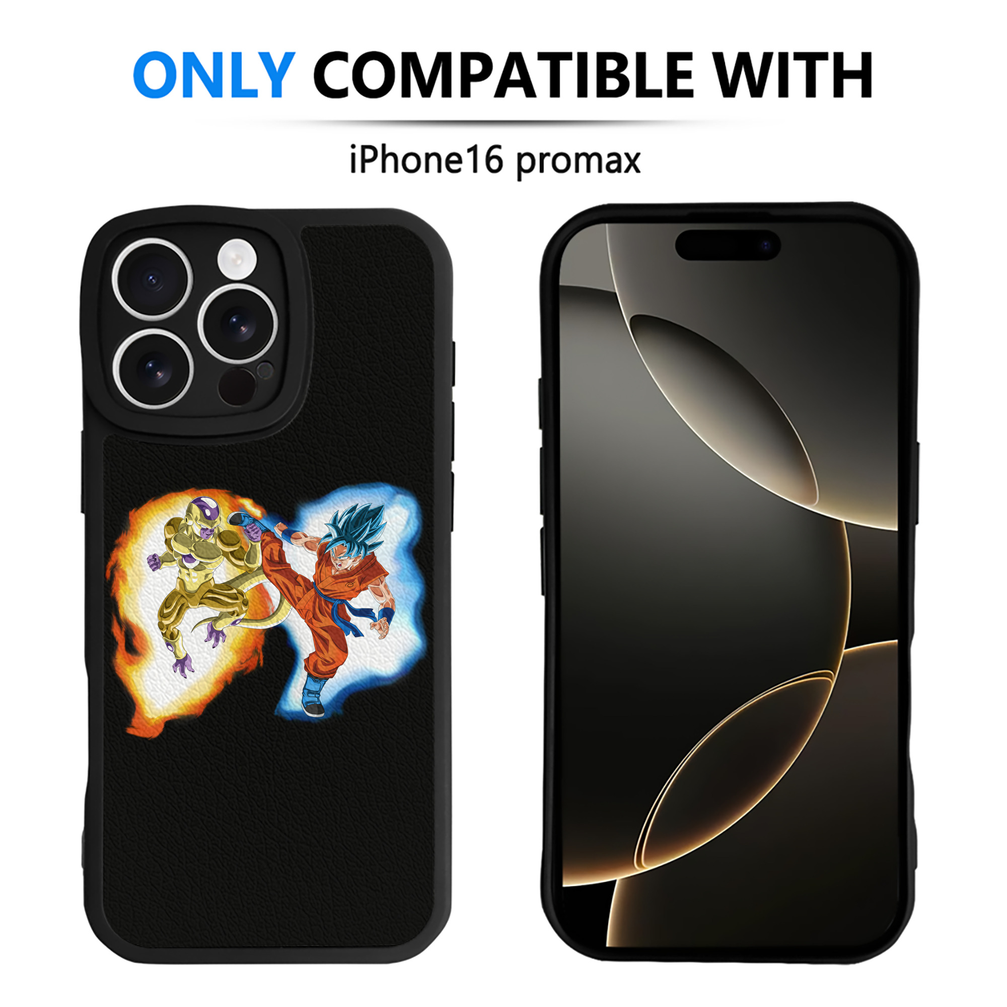 （画像用） ドラゴンボール フリーザ DRAGON BALL Frieza 【iPhone 16シリーズ対応】シリコンスマホケース（レザー調） 材質：シリコン